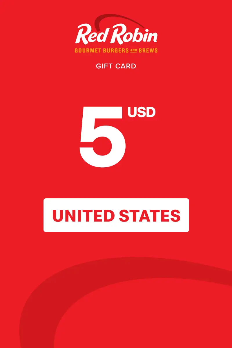 Red Robin 5 USD Gift Card (United States) - Digital Key