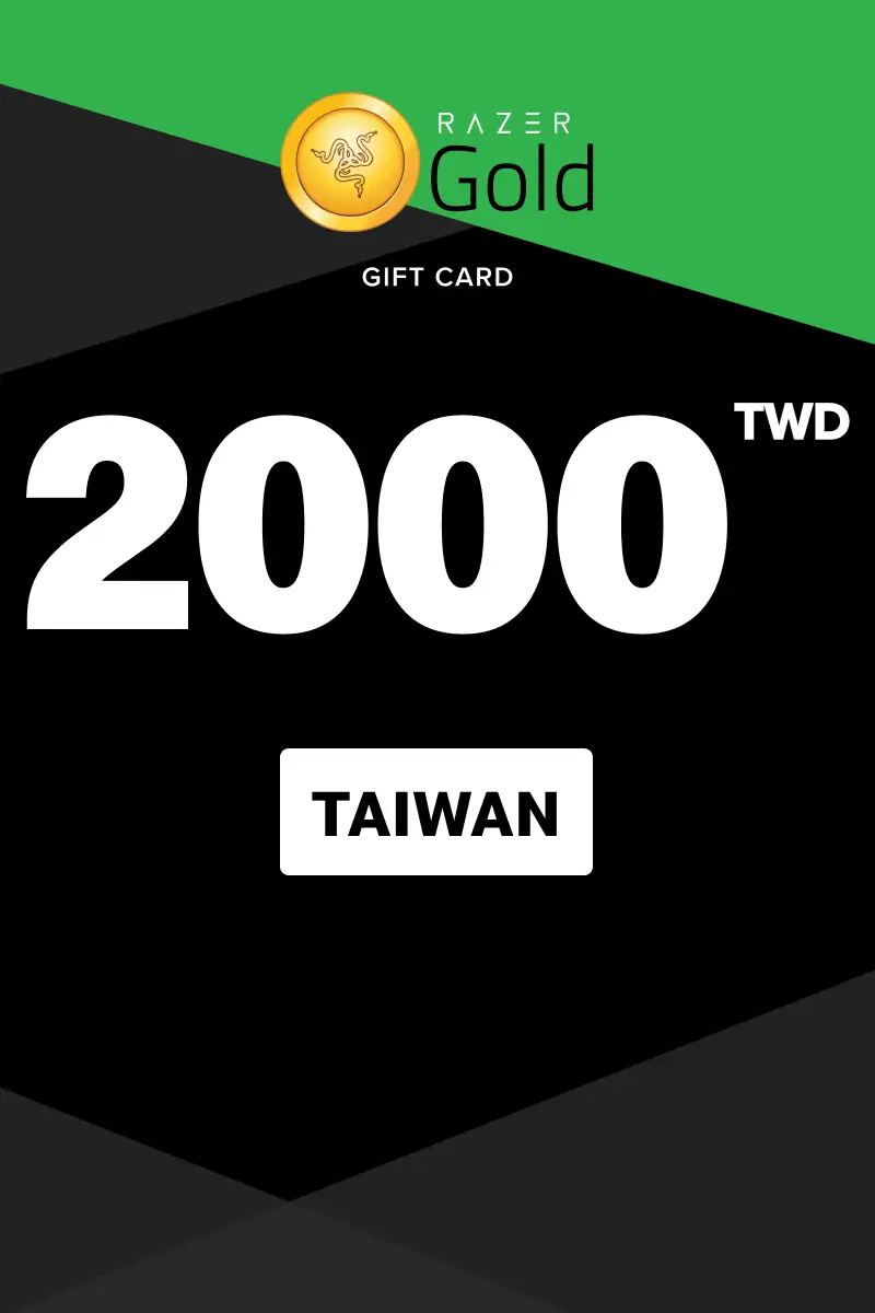 Razer Gold 2000 TWD Gift Card (Taiwan) - Digital Key