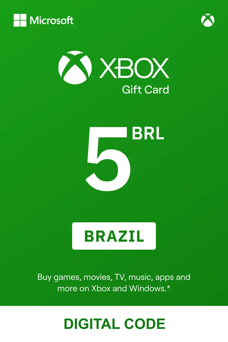 Gift card xbox deals brazil