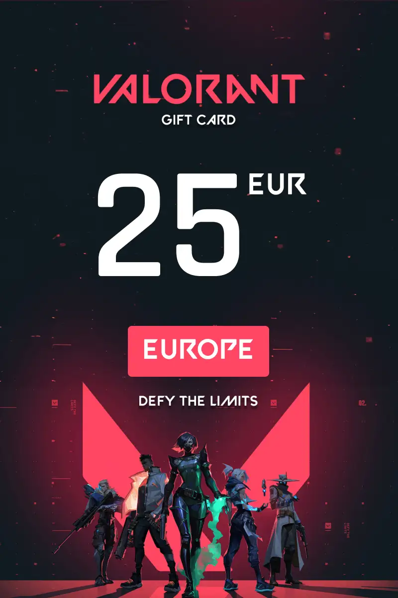 Buy Valorant 25 EUR Gift Card (Europe) - Digital Key