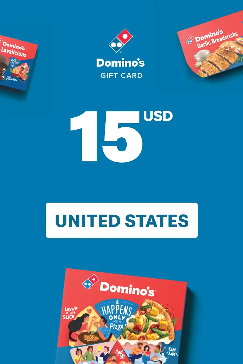 Dominos Pizza 15 USD Gift Card (United States) - Digital Key