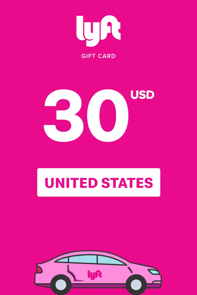 Lyft 30 USD Gift Card (United States) - Digital Key