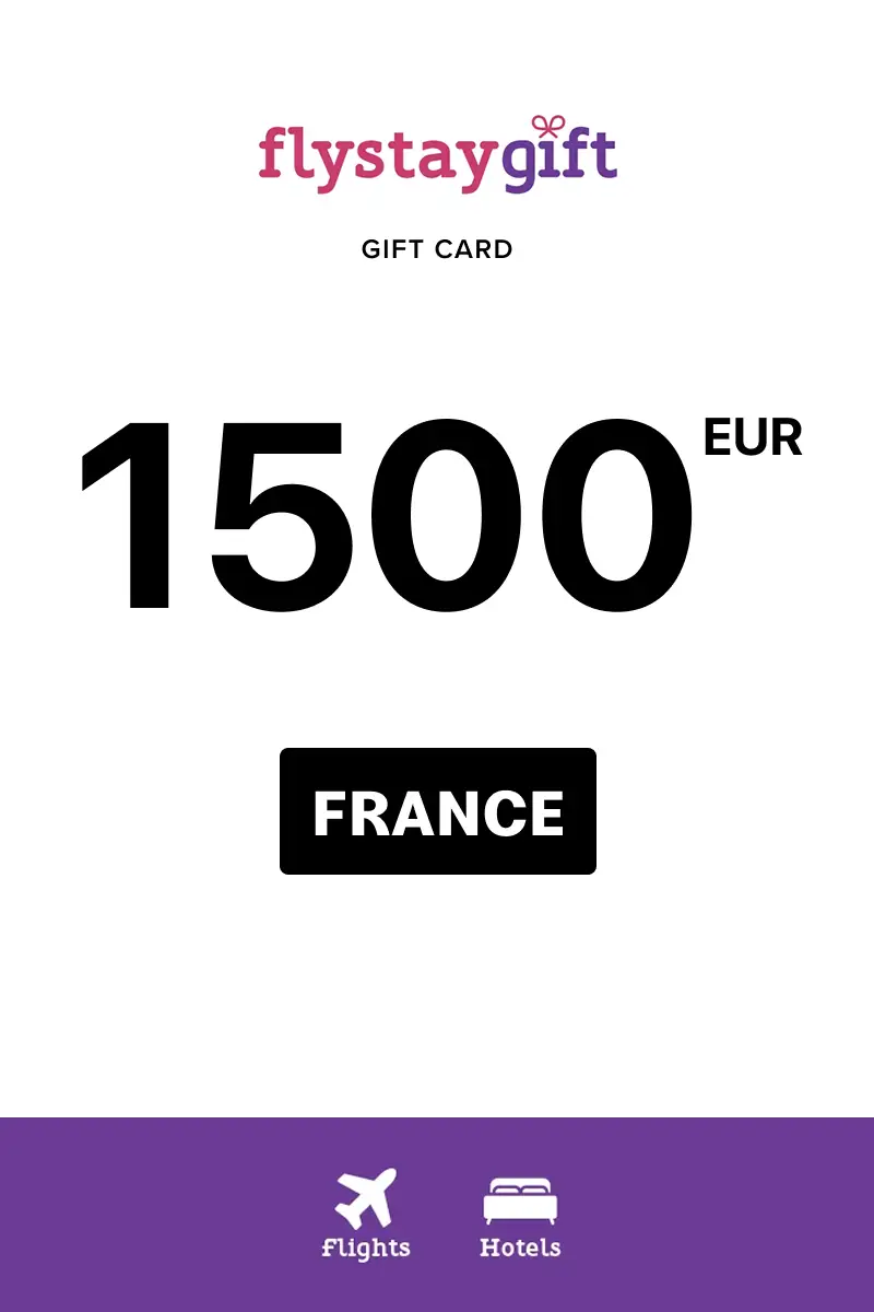 Flystay Gift 1500 EUR Gift Card (France) - Digital Key