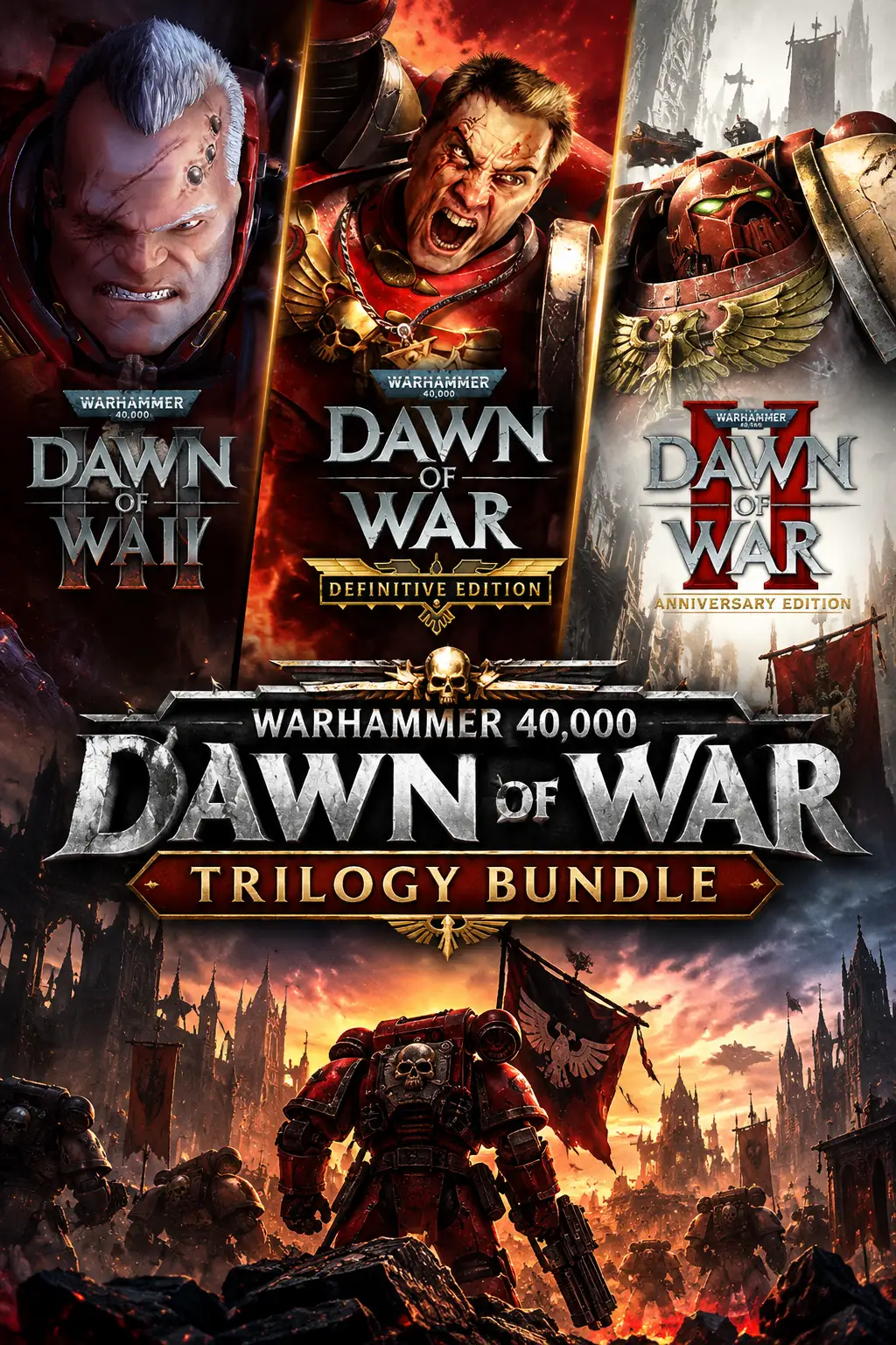 Warhammer 40,000 Dawn of War Bundle (Europe) (PC / Mac / Linux) - Steam - Digital Key