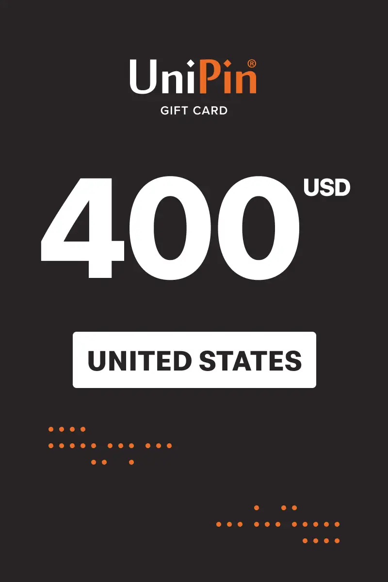 UniPin 400 USD Gift Card (United States) - Digital Key