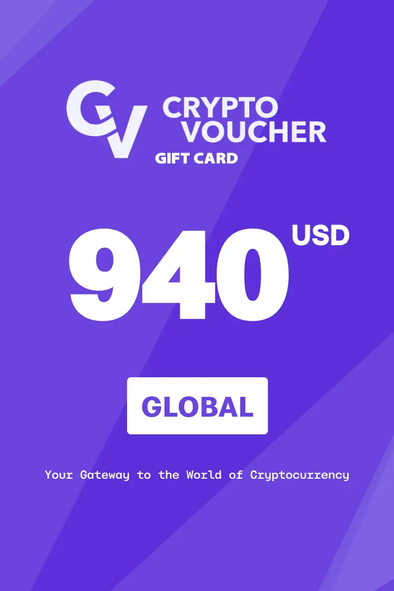 Crypto Voucher 940 USD Gift Card (Global) - Digital Key