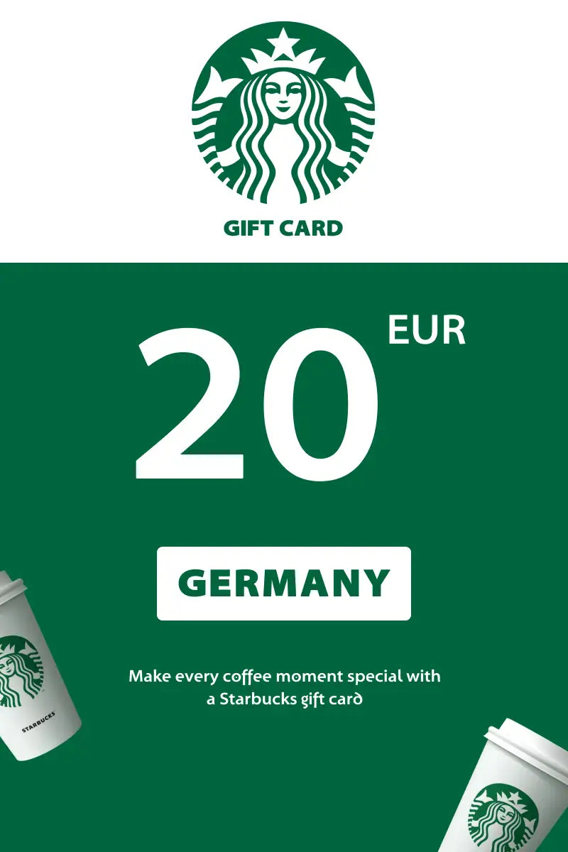 Starbucks 20 EUR Gift Card (Germany) - Digital Key