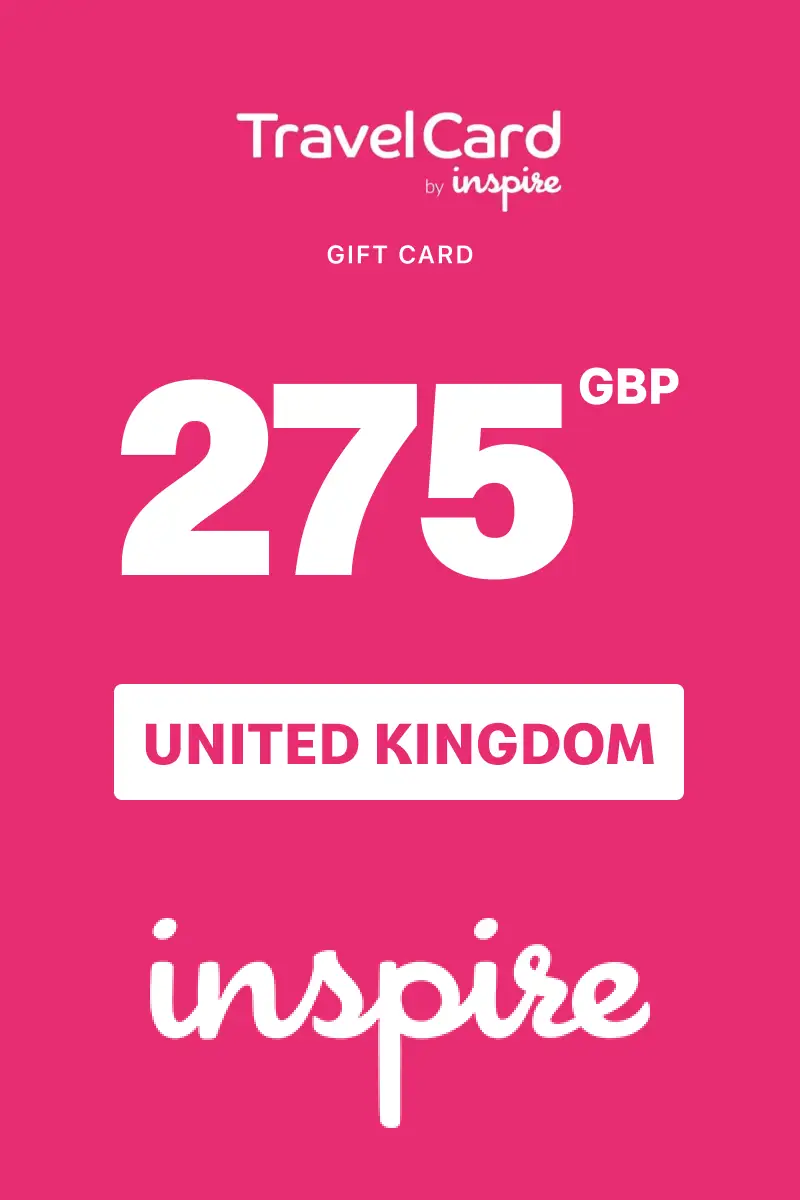 TravelCard by Inspire 275 GBP Gift Card (United Kingdom) - Digital Key