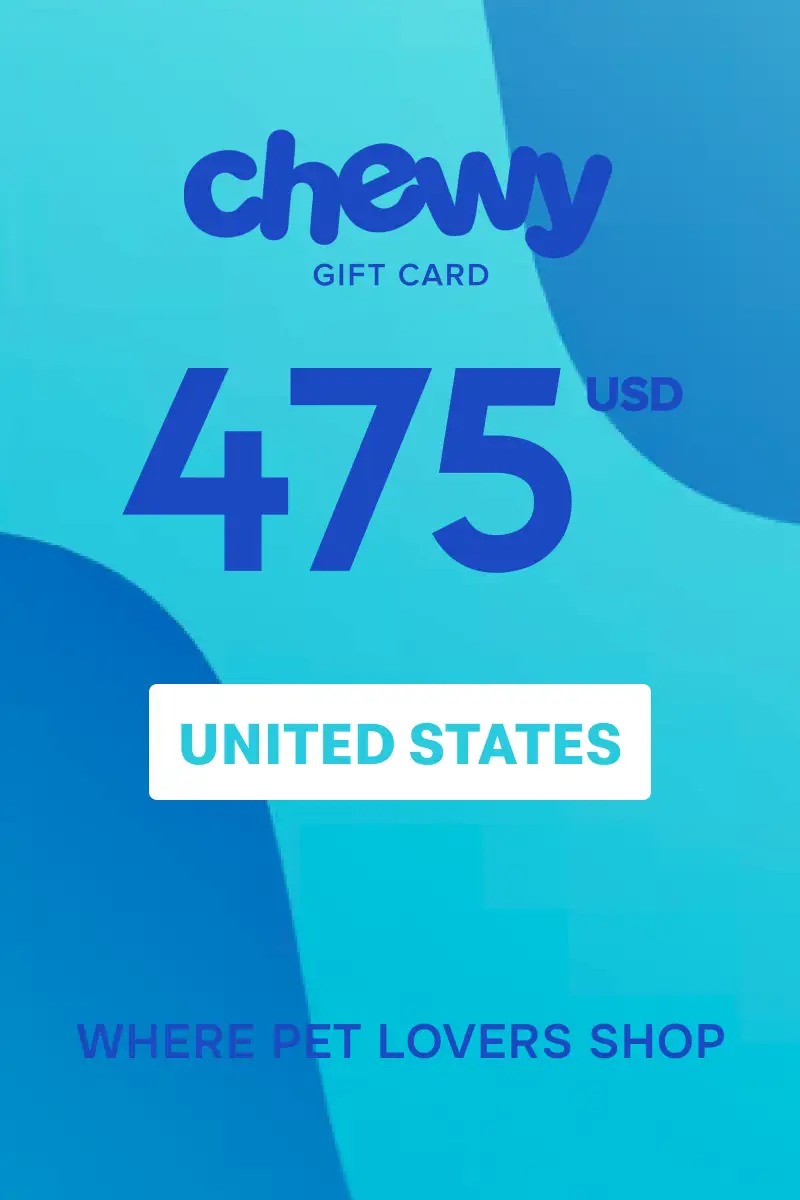 Chewy 475 USD Gift Card (United States) - Digital Key