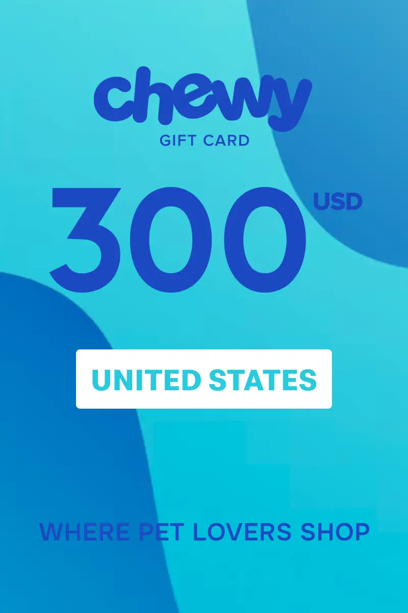 Chewy 300 USD Gift Card (United States) - Digital Key
