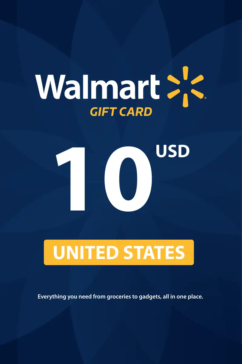 Walmart 10 USD Gift Card (United States) - Digital Key