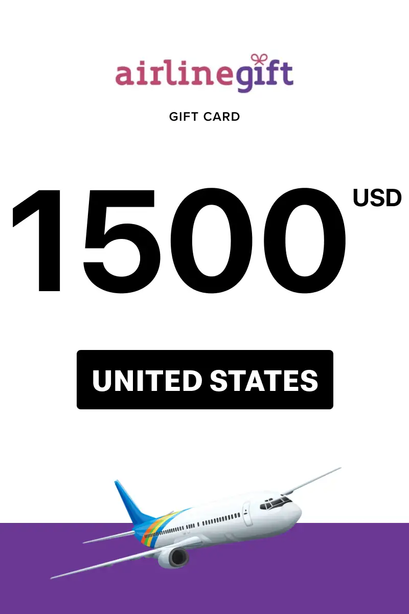 Airline Gift 1500 USD Gift Card (United States) - Digital Key