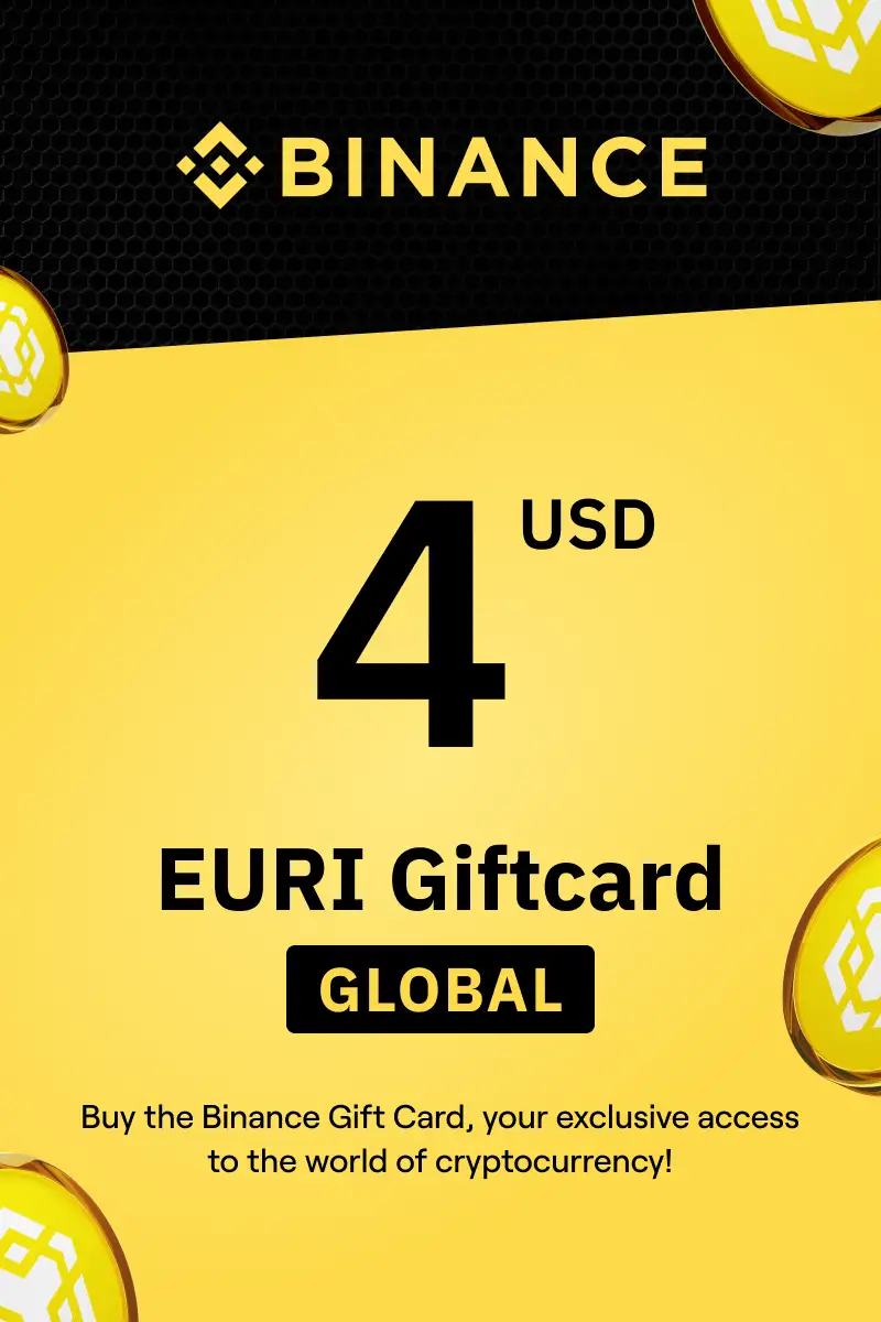 Binance (EURI) 4 USD Gift Card (Global) - Digital Key