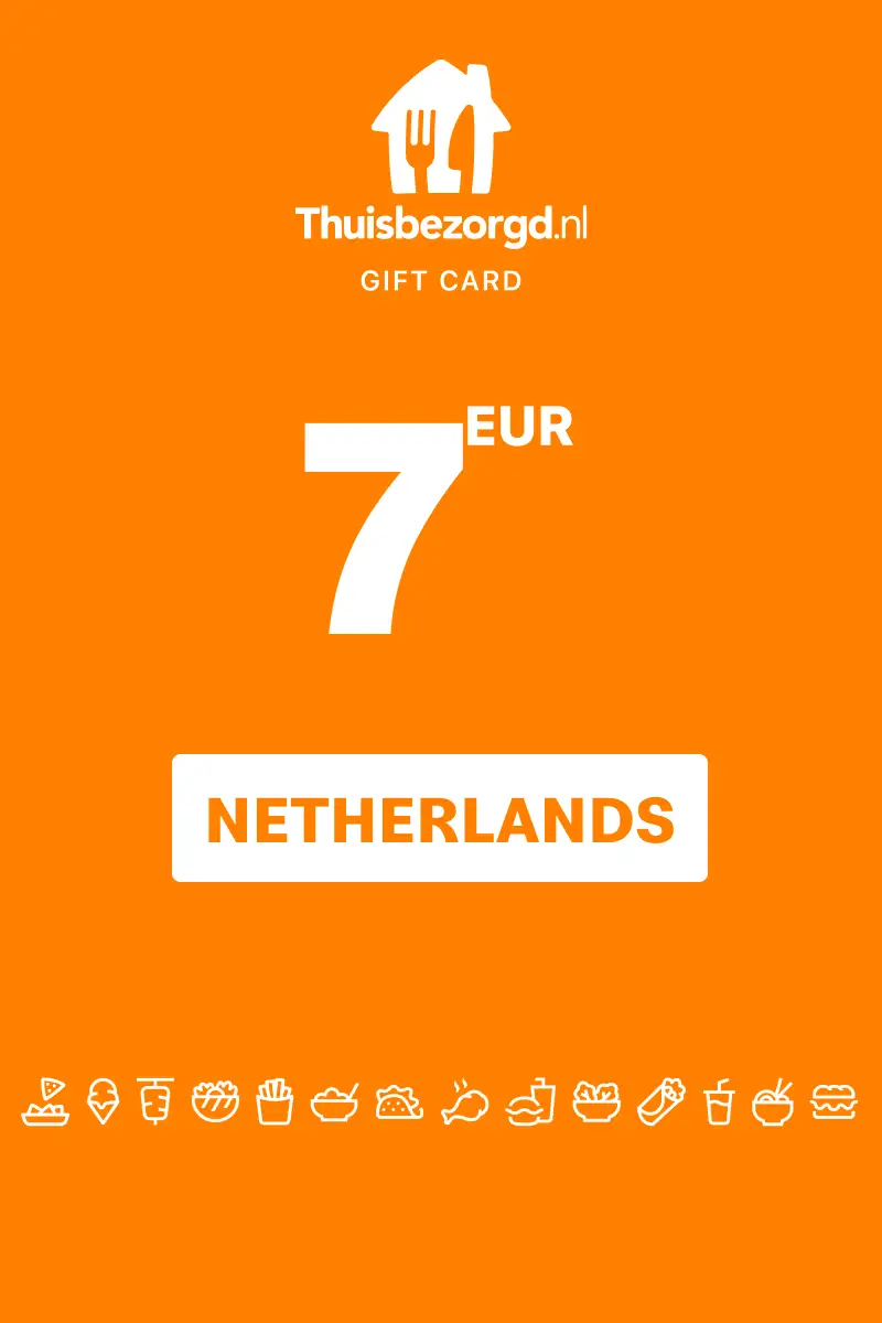 Thuisbezorgd.nl 7 EUR Gift Card (Netherlands) - Digital Key