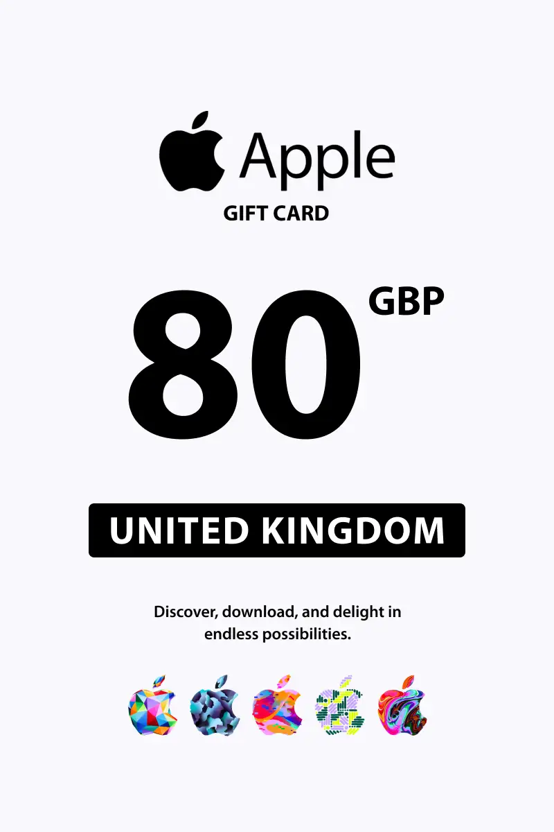 Apple 80 GBP Gift Card (United Kingdom) - Digital Key