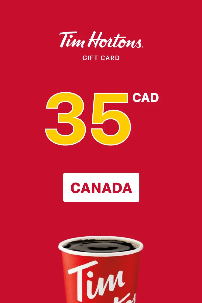 Tim Hortons 35 CAD Gift Card (Canada) - Digital Key