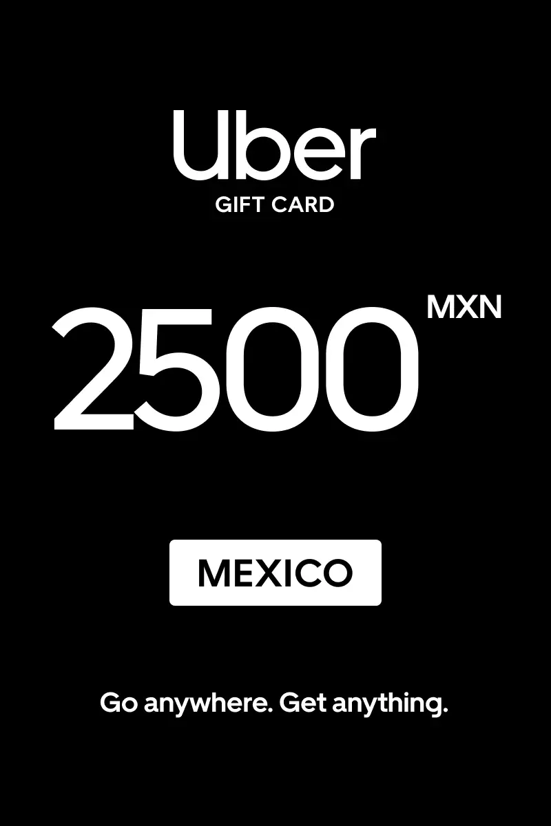 Uber 2500 MXN Gift Card (Mexico) - Digital Key