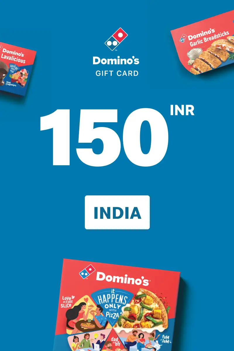 Dominos Pizza 150 INR Gift Card (India) - Digital Key