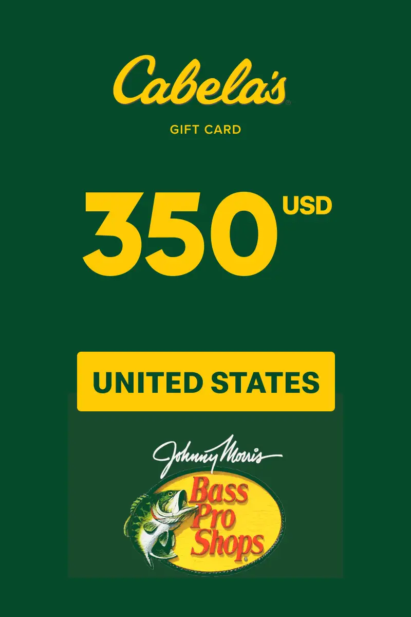Cabela's 350 USD Gift Card (United States) - Digital Key