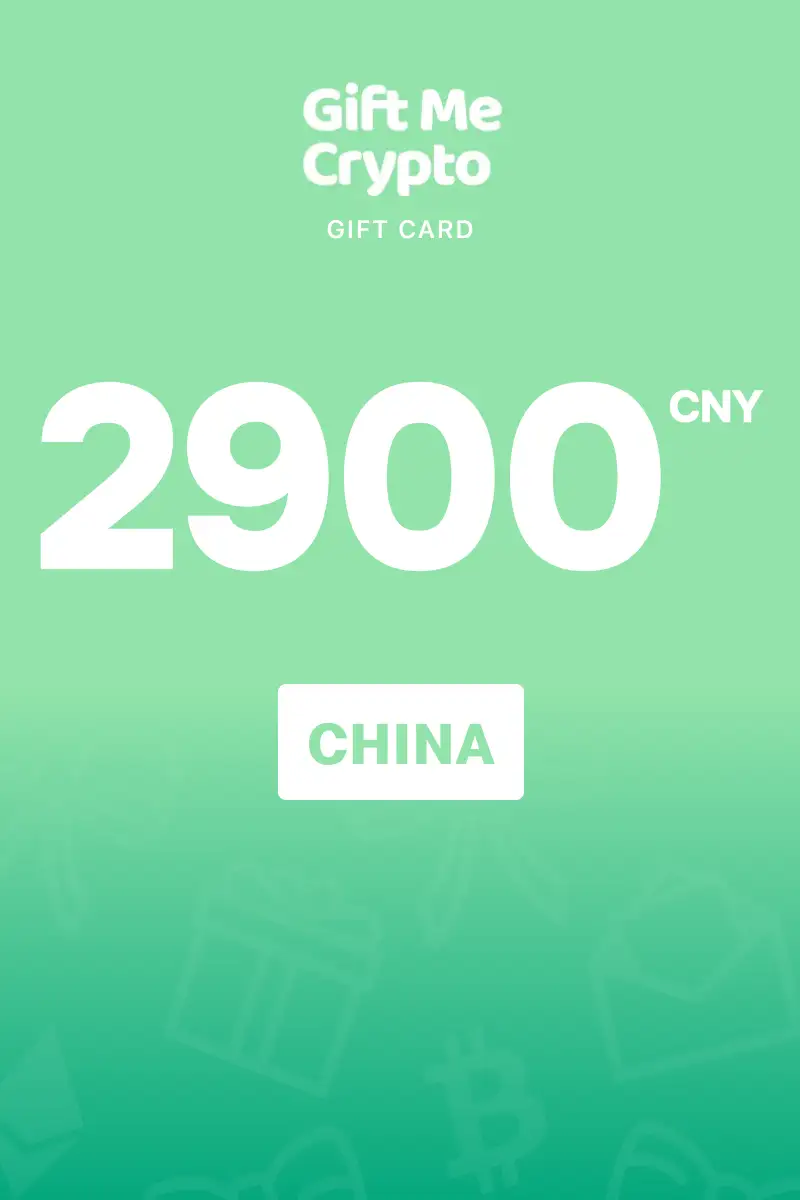 Gift Me Crypto 2900 CNY Gift Card (China) - Digital Key