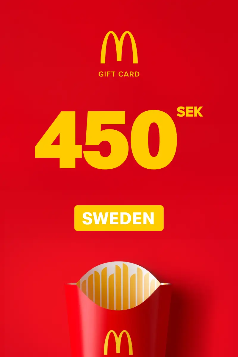 McDonald's 450 SEK Gift Card (Sweden) - Digital Key