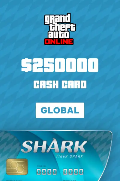 Grand Theft Auto Online Tiger Shark Cash Card $250000 (Global) (Xbox One) - Xbox Live - Digital Key