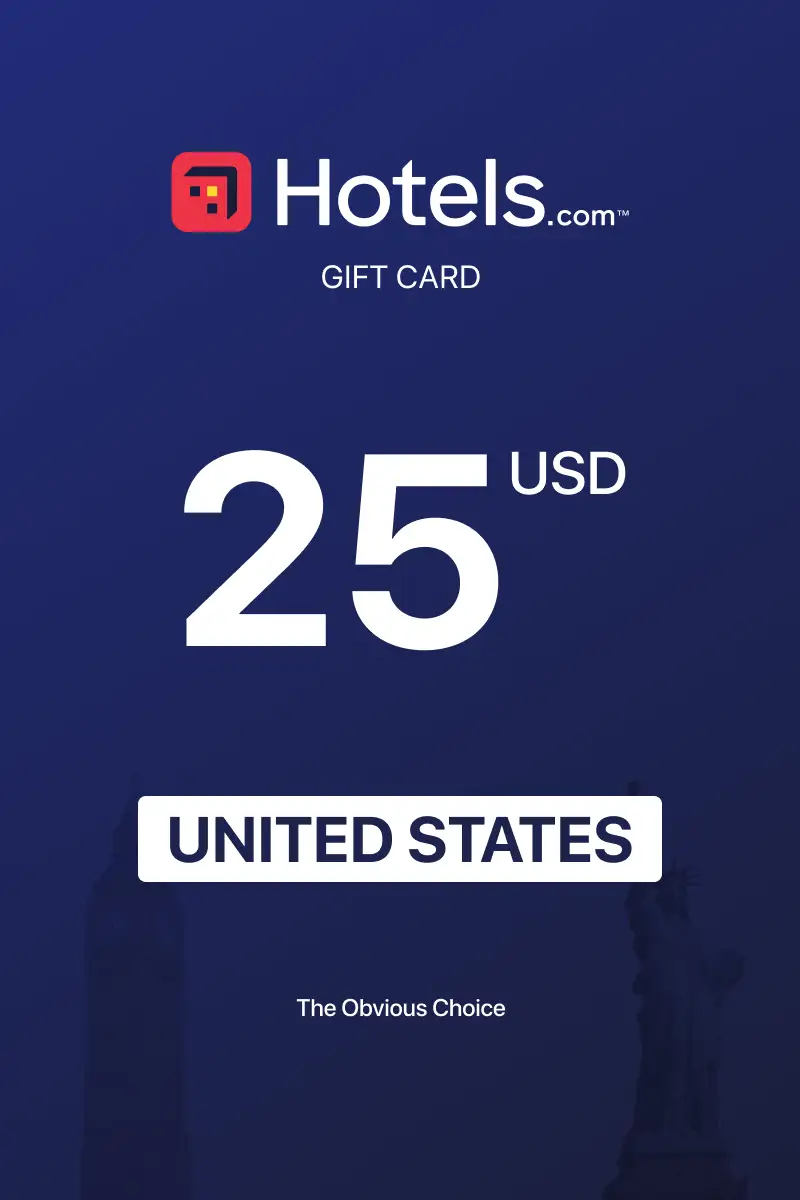 Hotels.com 25 USD Gift Card (United States) - Digital Key