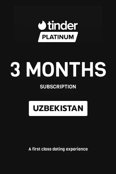 Tinder Platinum 3 Months Subscription (Uzbekistan) - Digital Key