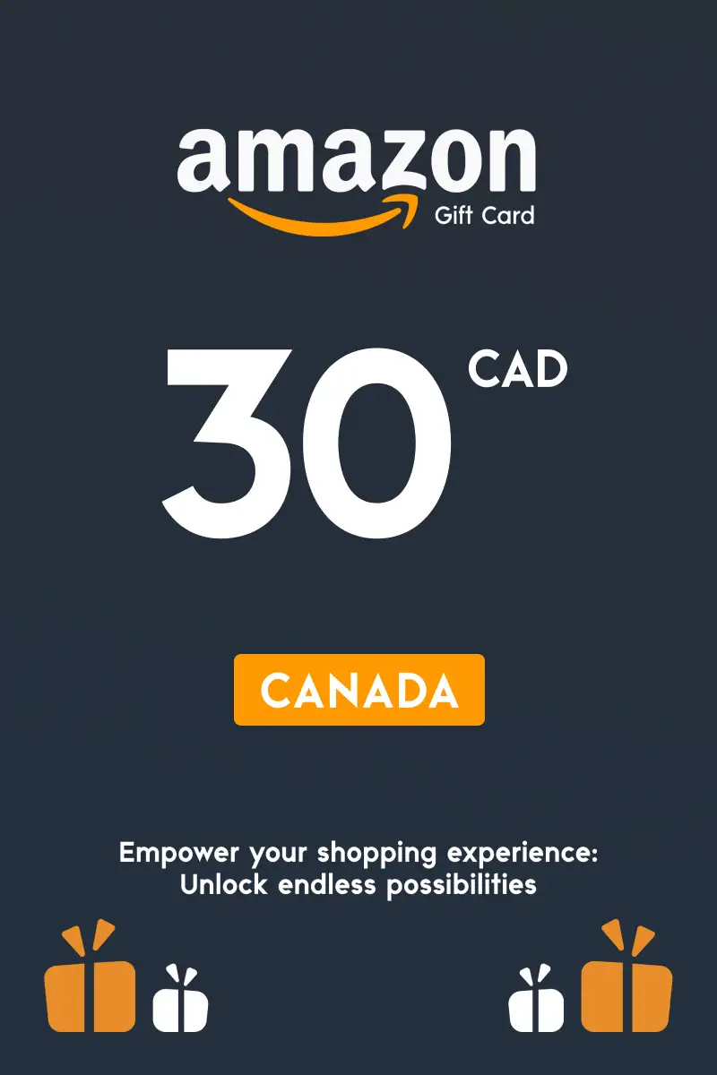 Amazon 30 CAD Gift Card (Canada) - Digital Key