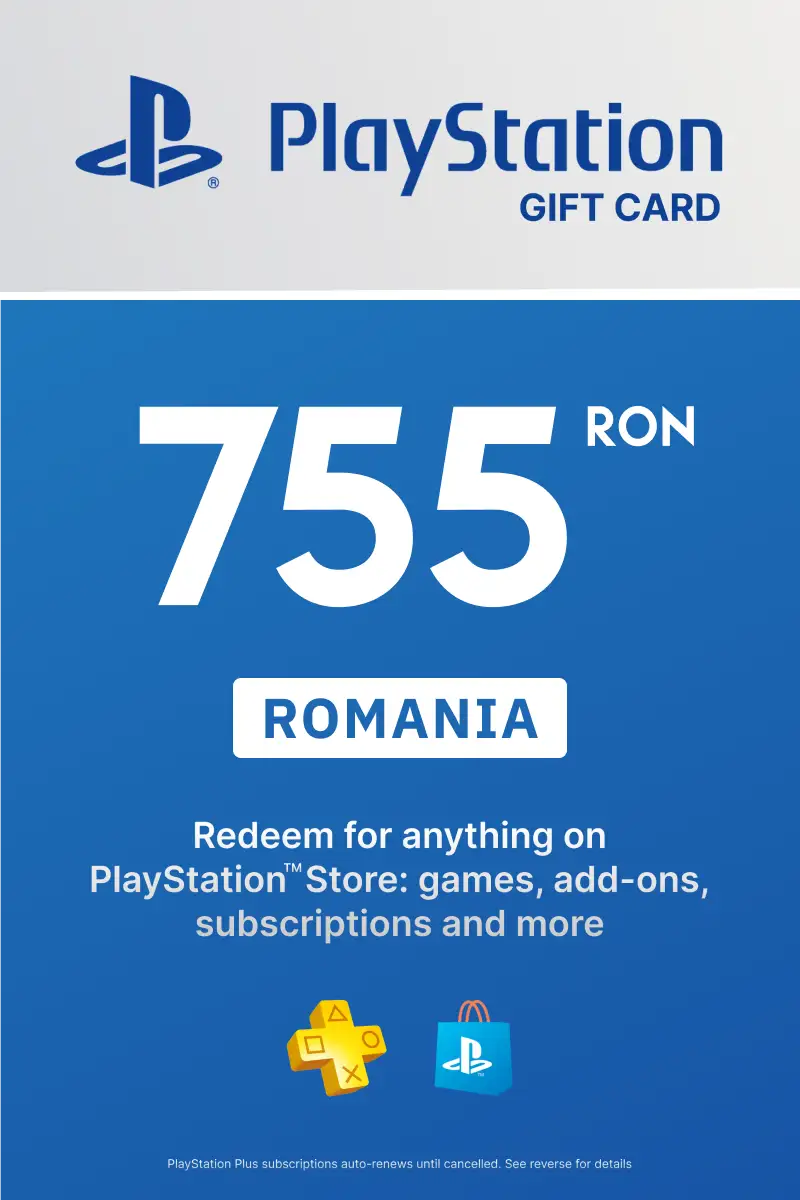 PlayStation Store 755 RON Gift Card (Romania) - Digital Key