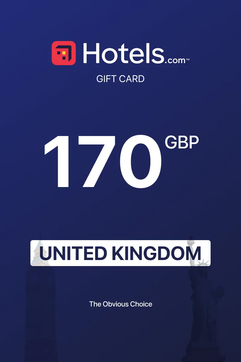 Hotels.com 170 GBP Gift Card (United Kingdom) - Digital Key