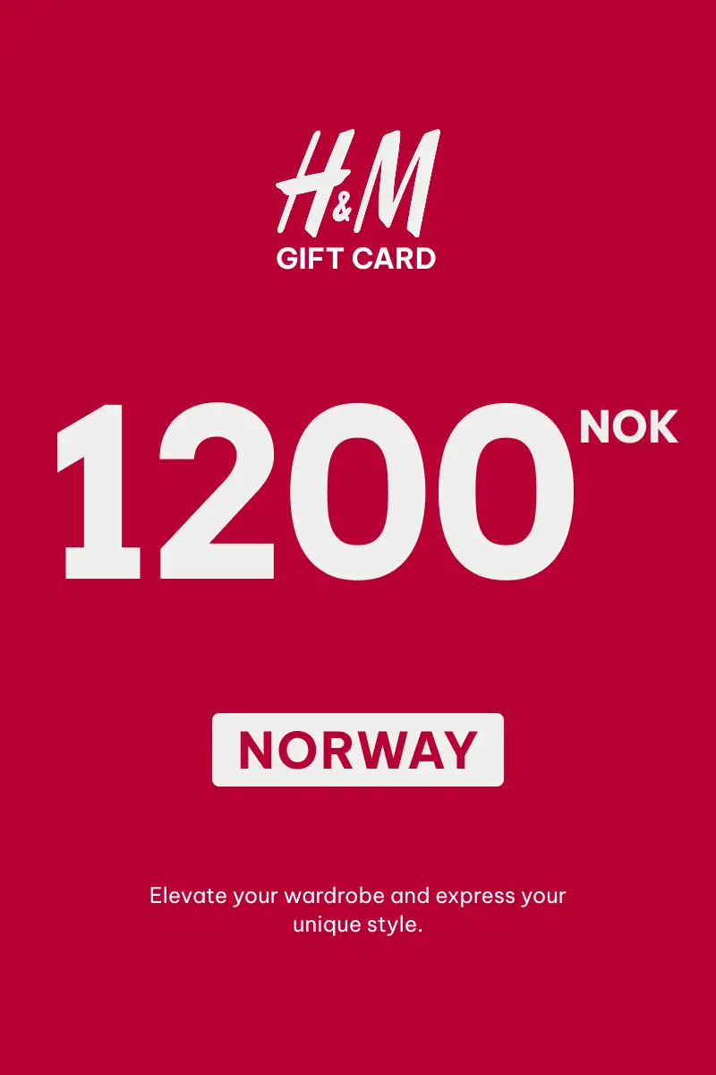HandM 1200 NOK Gift Card (Norway) - Digital Key