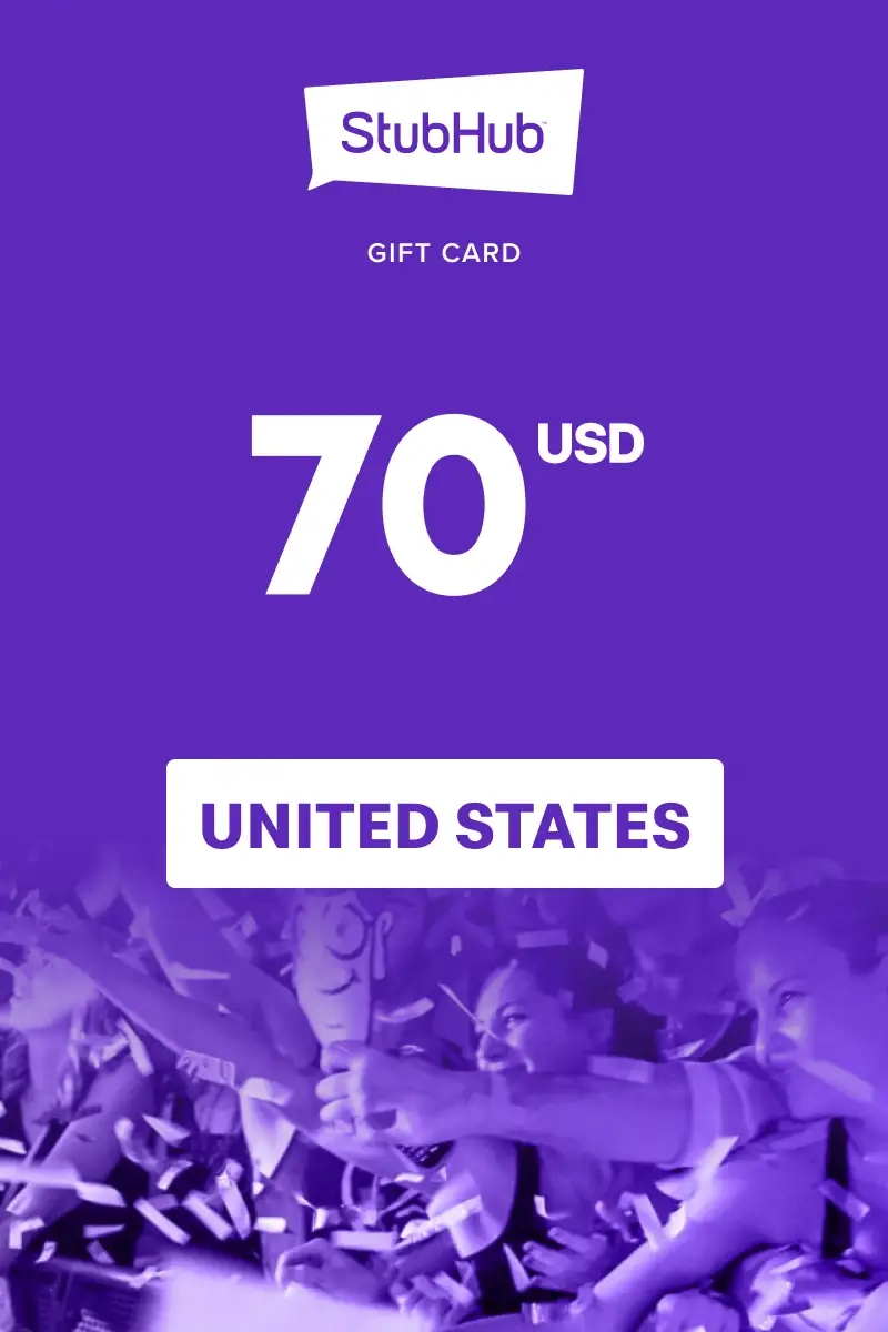 StubHub 70 USD Gift Card (United States) - Digital Key