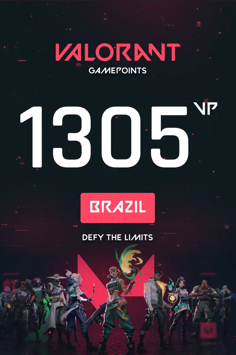 VALORANT 1305 Valorant Points (Brazil) - Digital Key