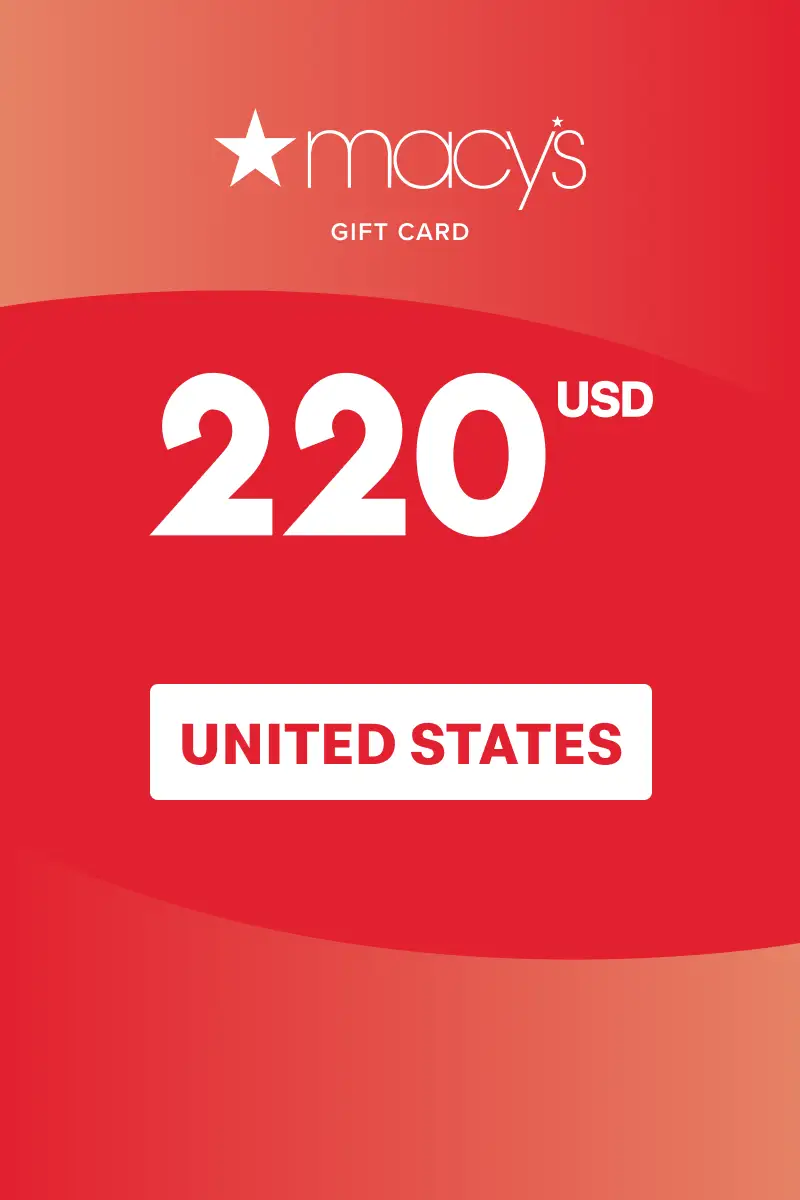 Macy's 220 USD Gift Card (United States) - Digital Key