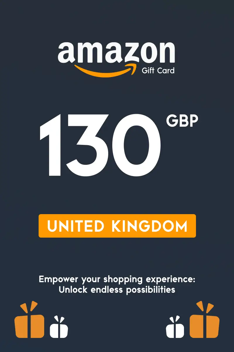 Amazon 130 GBP Gift Card (United Kingdom) - Digital Key
