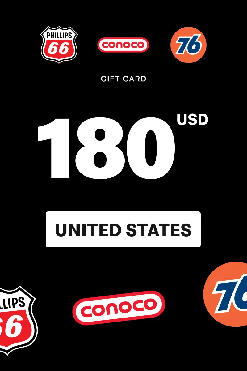 Phillips 66 - Conoco - 76 180 USD Gift Card (United States) - Digital Key