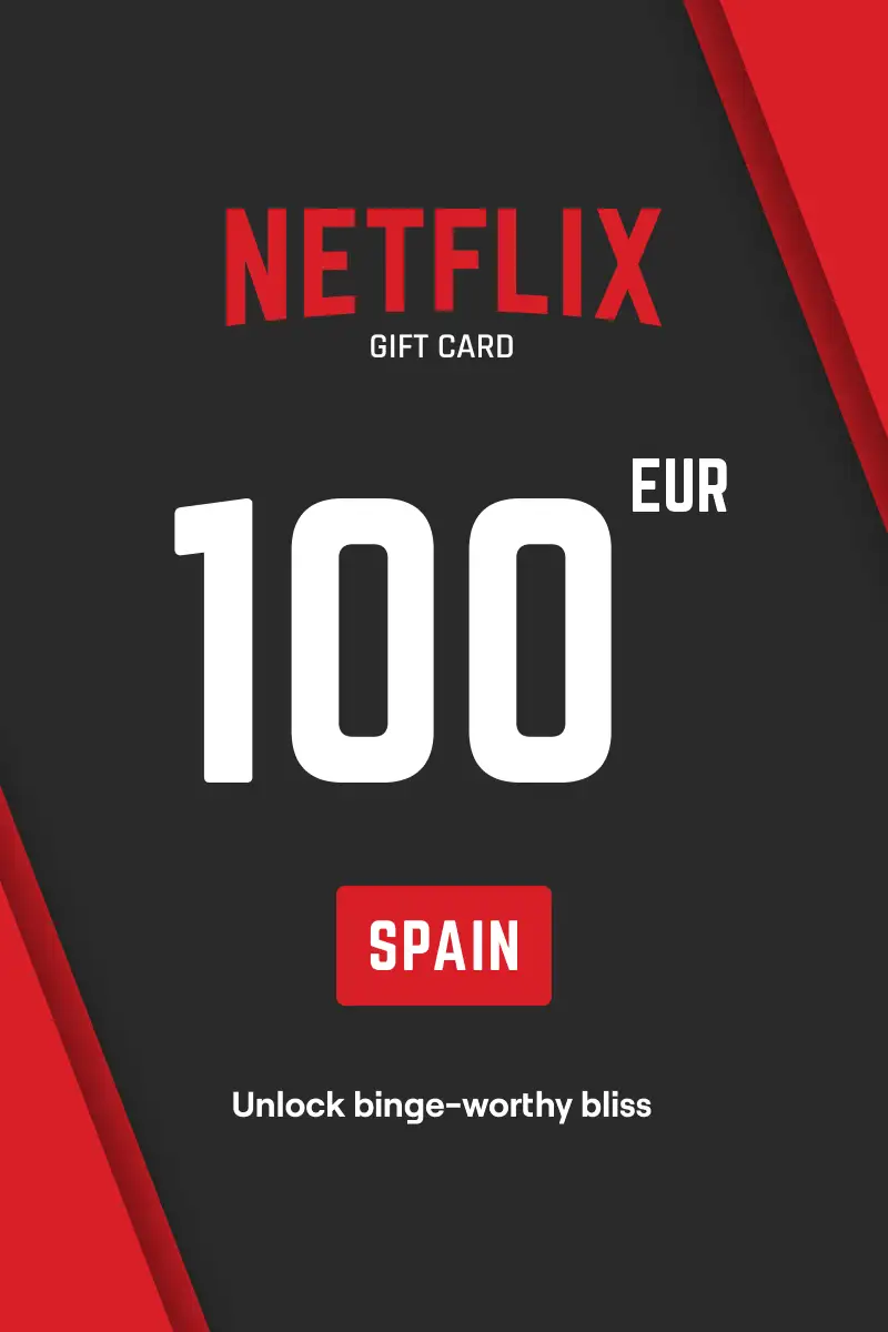 Netflix 100 EUR Gift Card (Spain) - Digital Key