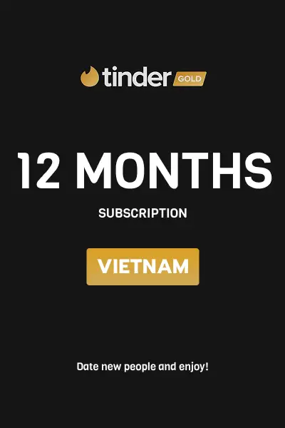 Tinder Gold 12 Months Subscription (Vietnam) - Digital Key