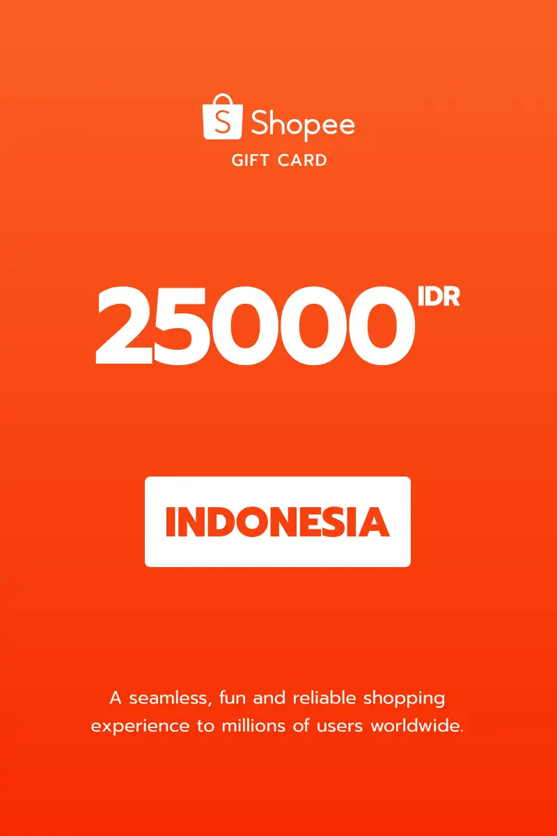 Shopee 25000 IDR Gift Card (Indonesia) - Digital Key