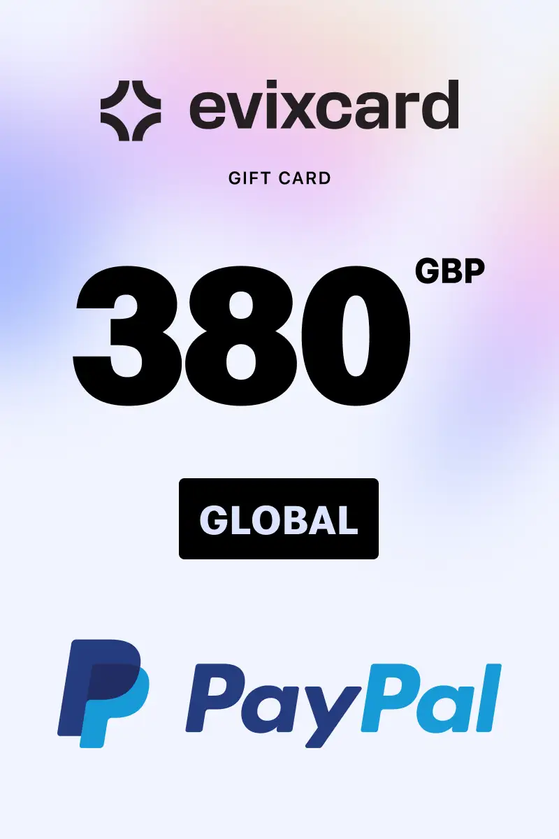 EvixCard PayPal 380 GBP Gift Card (Global) - Digital Key