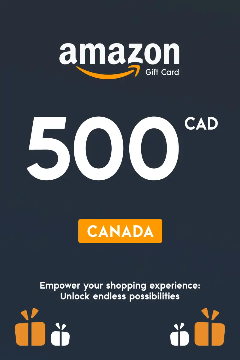 Amazon 500 CAD Gift Card (Canada) - Digital Key