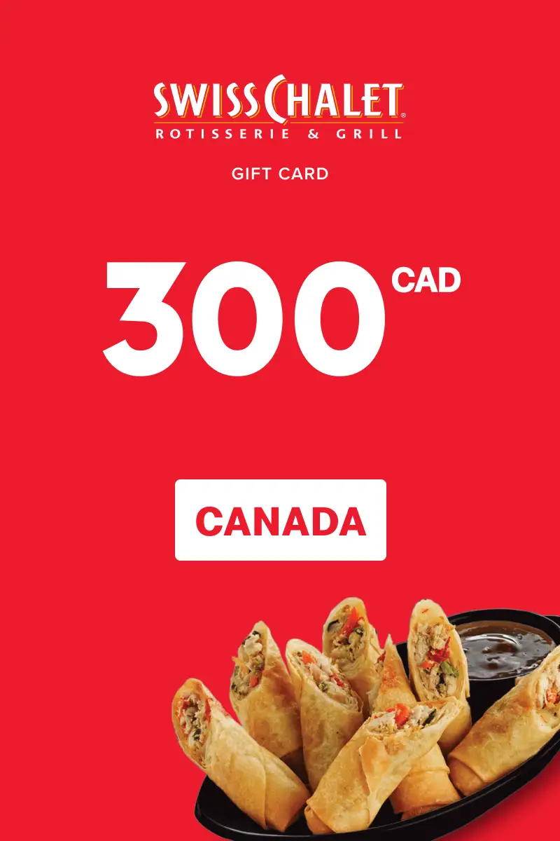 Swiss Chalet 300 CAD Gift Card (Canada) - Digital Key