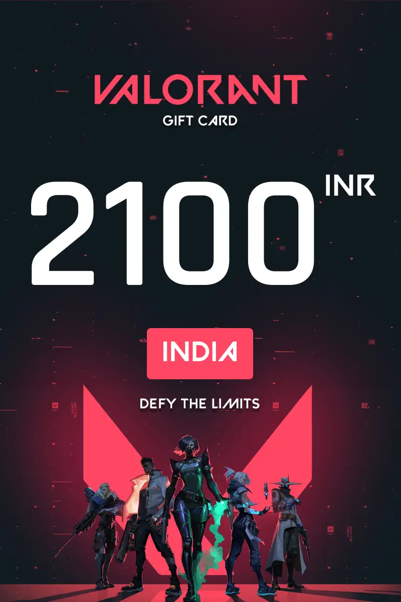 Valorant 2100 INR Gift Card (India) - Digital Key