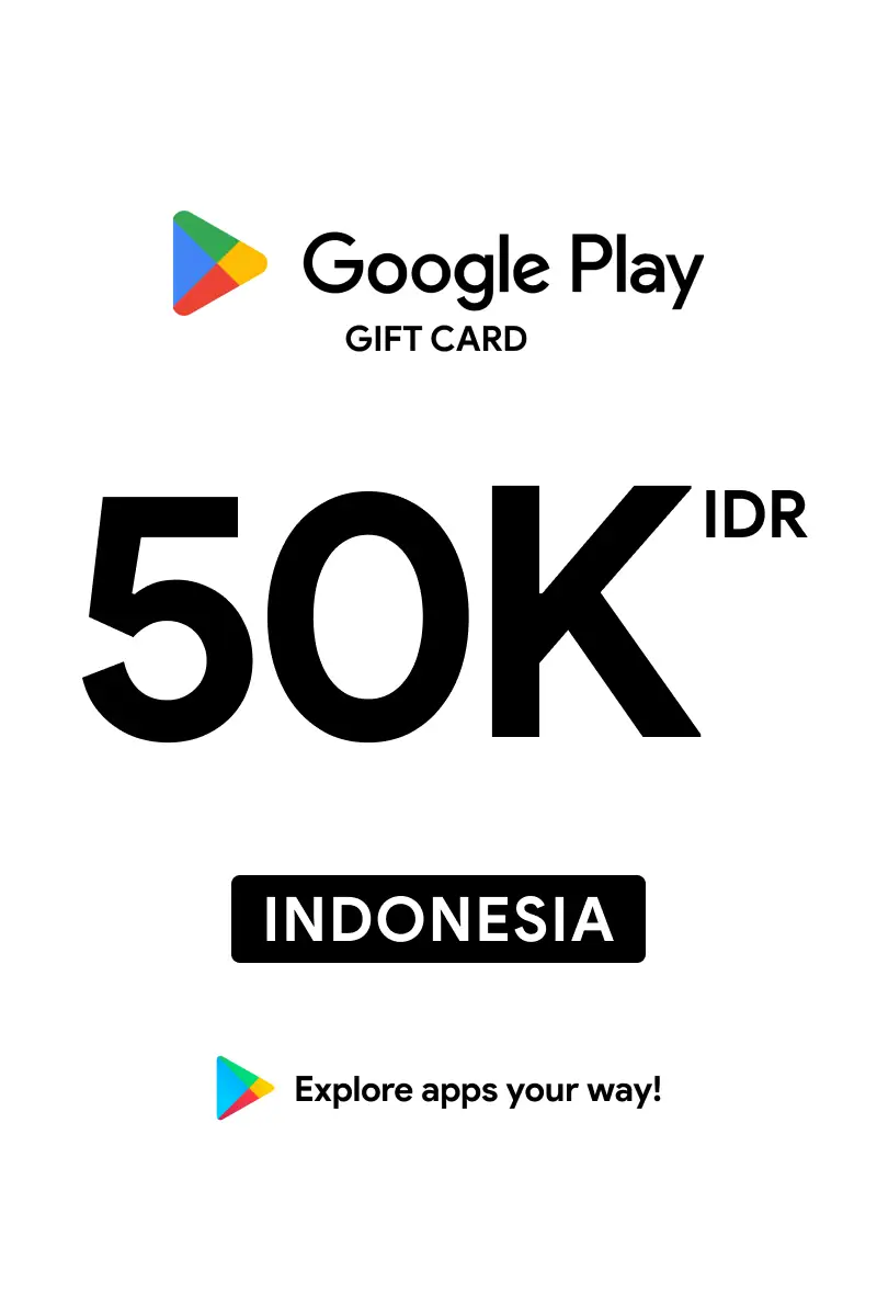 Google Play 50000 IDR Gift Card (Indonesia) - Digital Key