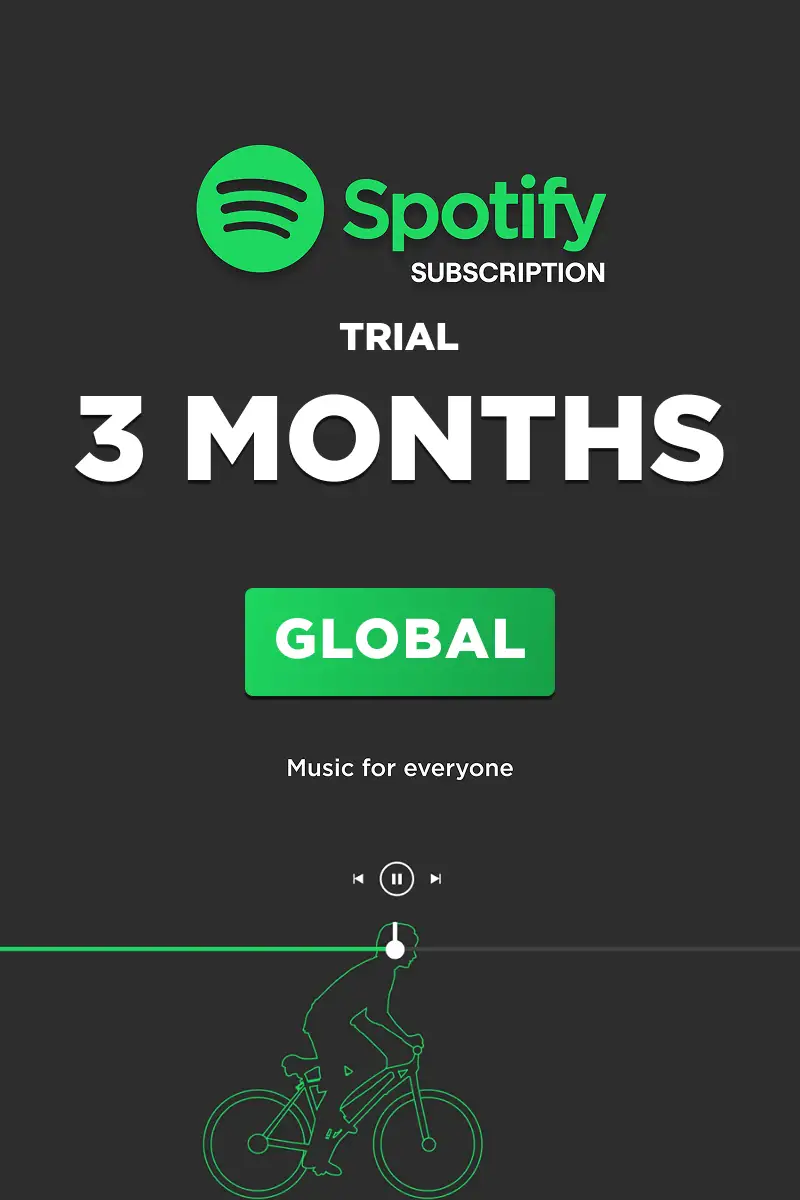 Spotify Premium 3 Months Trial Subscription (Global) - Digital Key