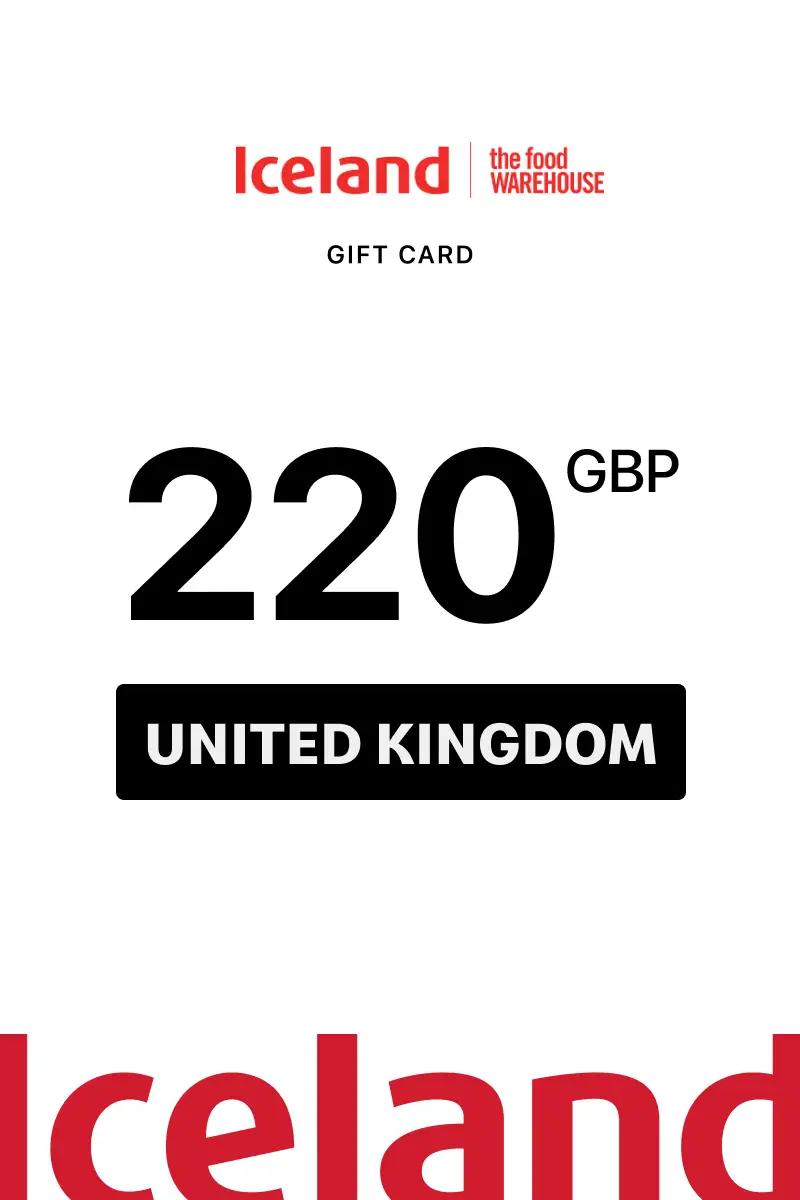 Iceland 220 GBP Gift Card (United Kingdom) - Digital Key