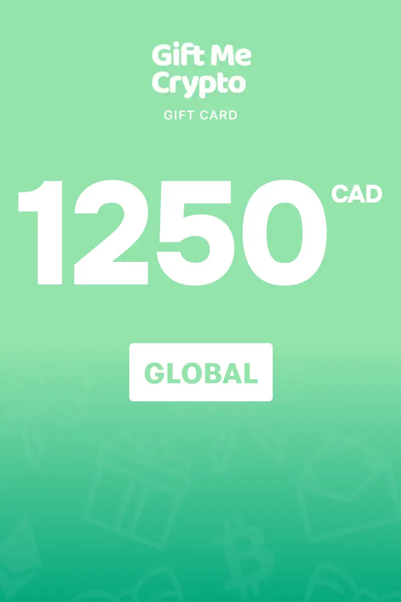 Gift Me Crypto 1250 CAD Gift Card (Global) - Digital Key