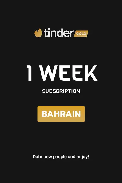 Tinder Gold 1 Week Subscription (Bahrain) - Digital Key