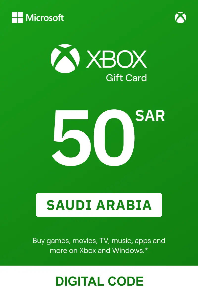Xbox 50 SAR Gift Card (Saudi Arabia) - Digital Key